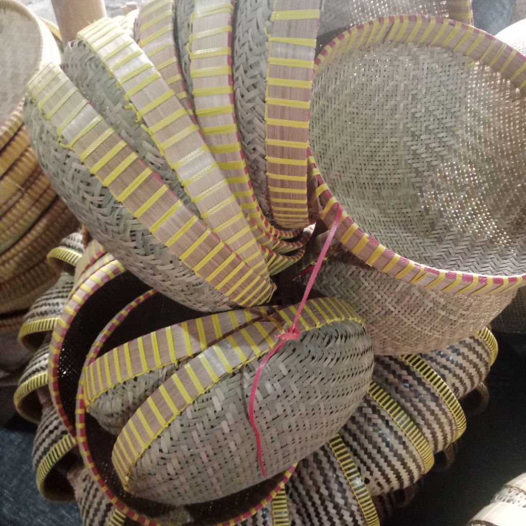 ayakan bambu kecil ukuran 28 cm