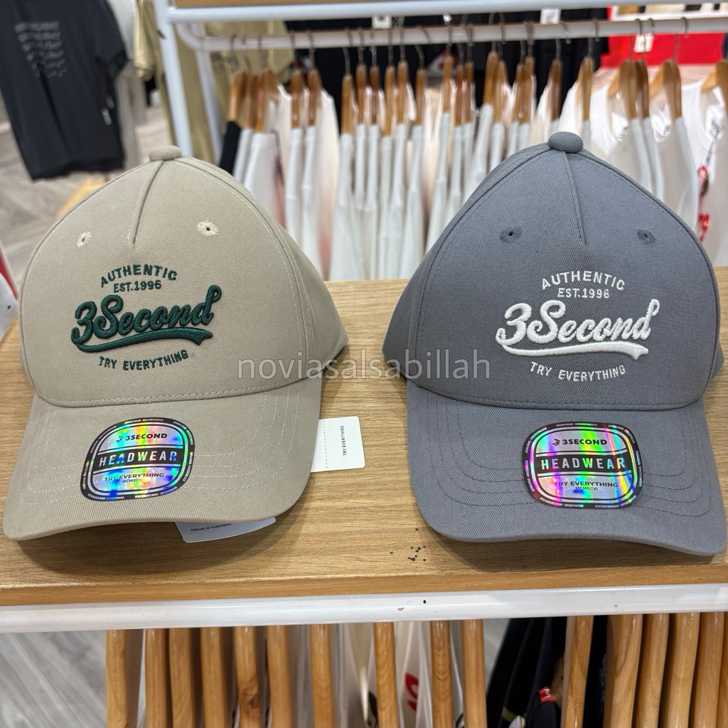 Topi 3SECOND Baseball Cap Cotton Dallen Terbaru Original 100%
