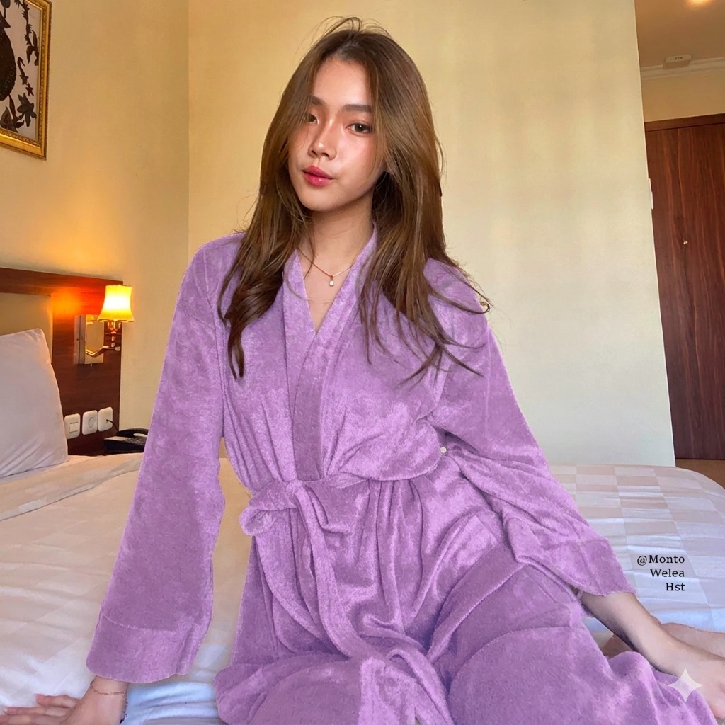 HANDUK KIMONO MANDI DEWASA PRIA WANITA / BAJU HANDUK KIMONO DEWASA / HANDUK HOTEL PREMIUM