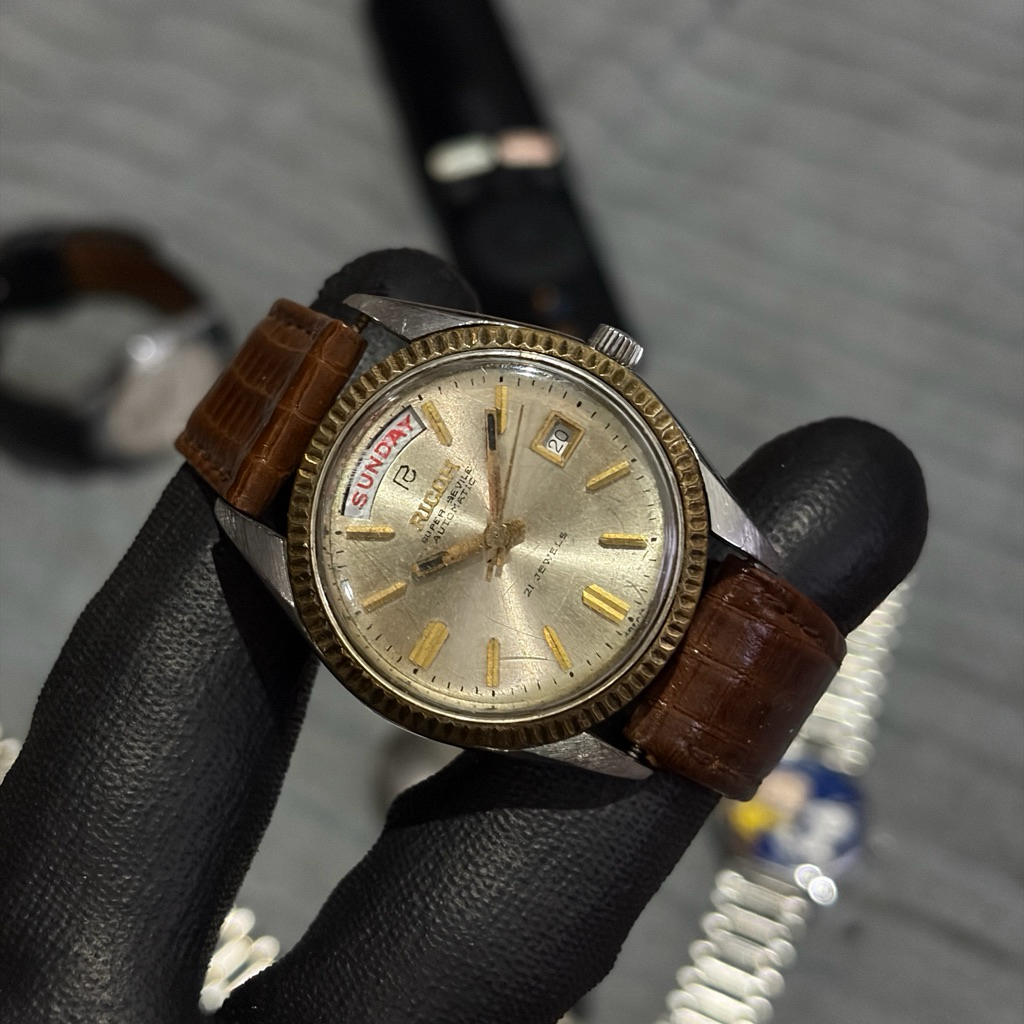 JAM TANGAN RICOH PRESIDENT DAY-DATE SUPERSEVILLE VINTAGE ORIGINAL