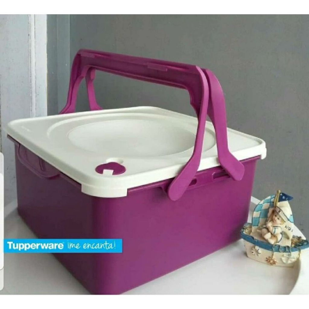 Square kimchi keeper 9L warna ungu | TUPPERWARE ORIGINAL BARU