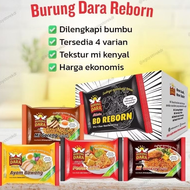 Mie Instan Burung Dara Reborn