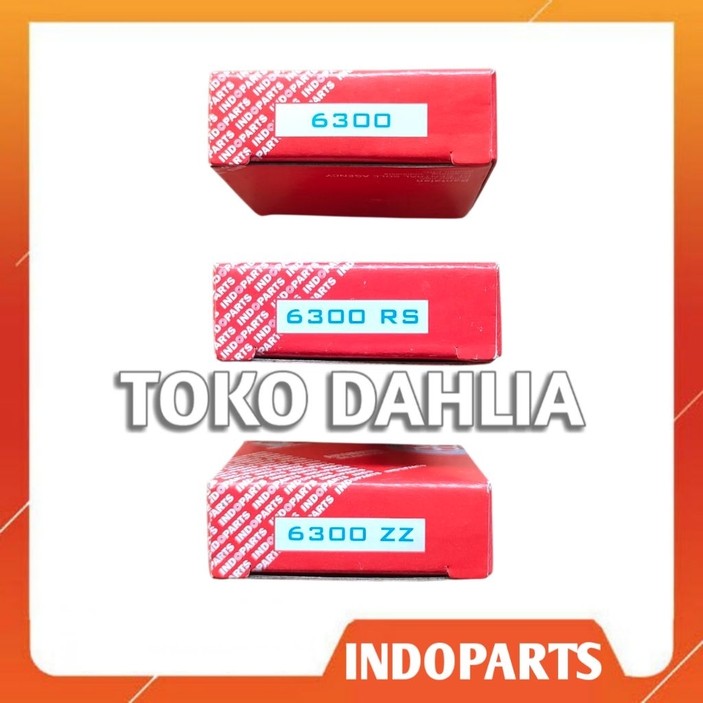 Indoparts 6300 / 6300 RS / 6300 2RS / 6300 ZZ / Bearing / Laher Motor 1pcs