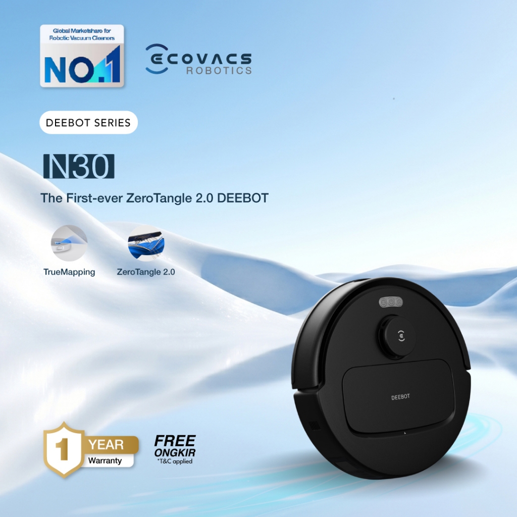 Ecovacs DEEBOT N30 Vacuum Cleaner Vacuum Vacuum Mop Penyedot Debu Sapu Pel