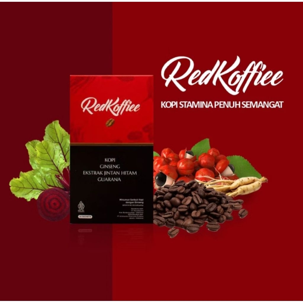 RedKoffiee 10 Sachet Kopi Merah Armina Daily