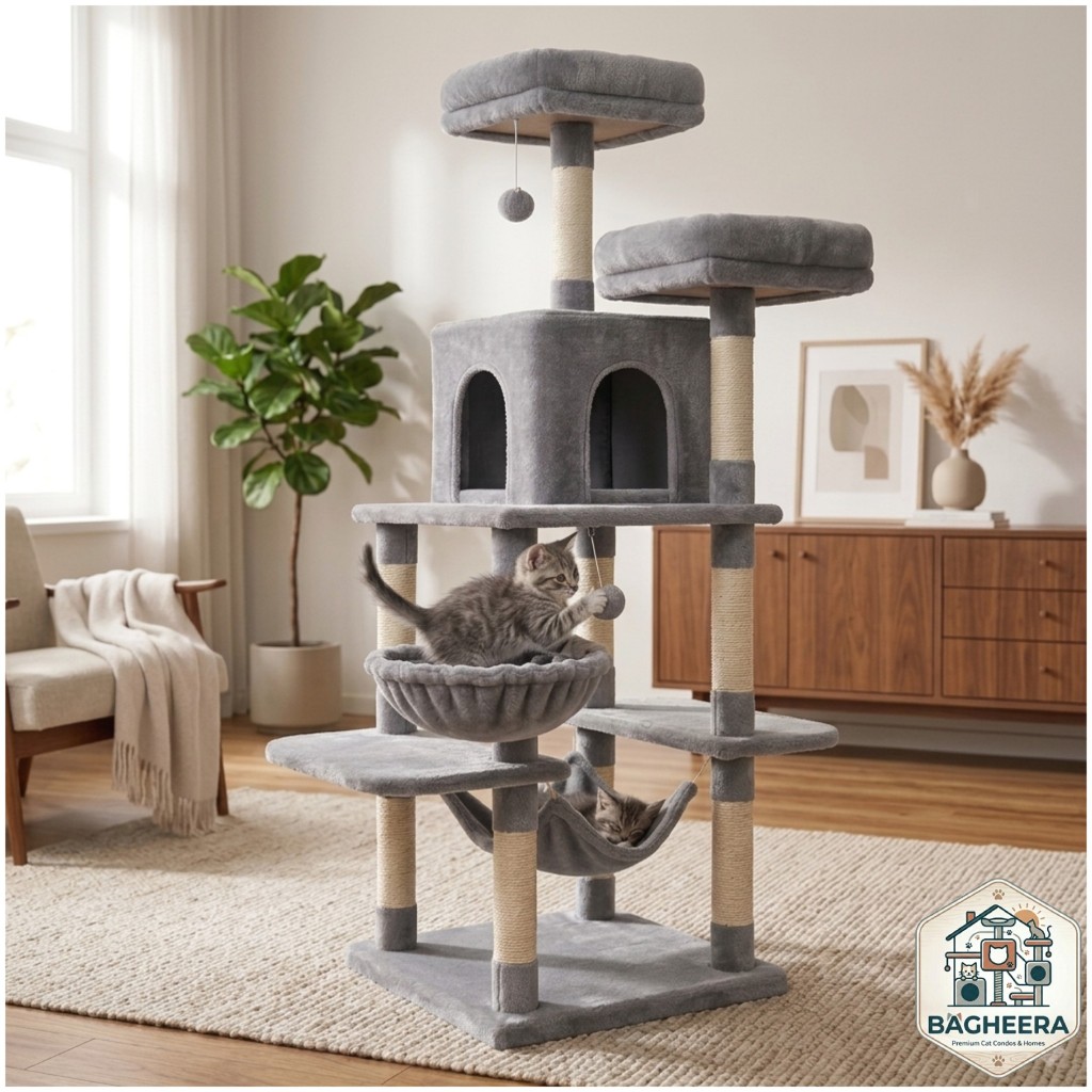 Cat Condo Kucing Persia / Garukan Kitten / Rumah Kucing Anggora / Mainan Kucing Murah Berkualitas