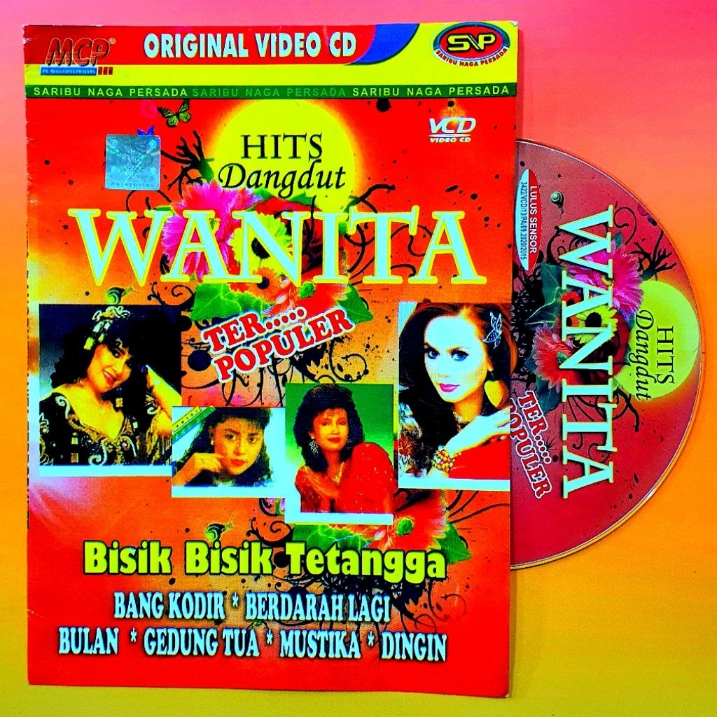 KASET VCD ORIGINAL KARAOKE LAGU DANGDUT WANITA  ASLI NOSTALGIA DANGDUT JADUL LAWAS VOCAL BISA ON OF-