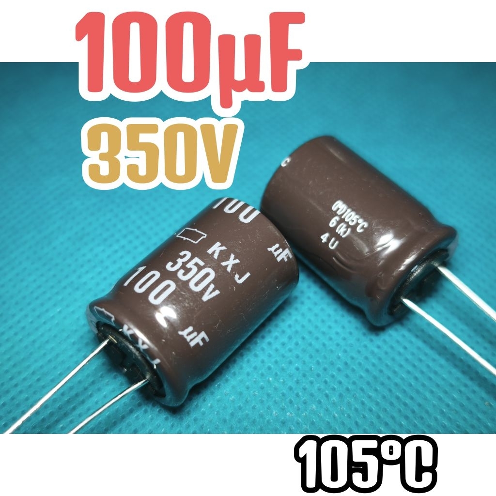 Kapasitor capasitor elko elco 350v 100uf 350v 100 uf 350 v 350volt 100uF ORIGINAL