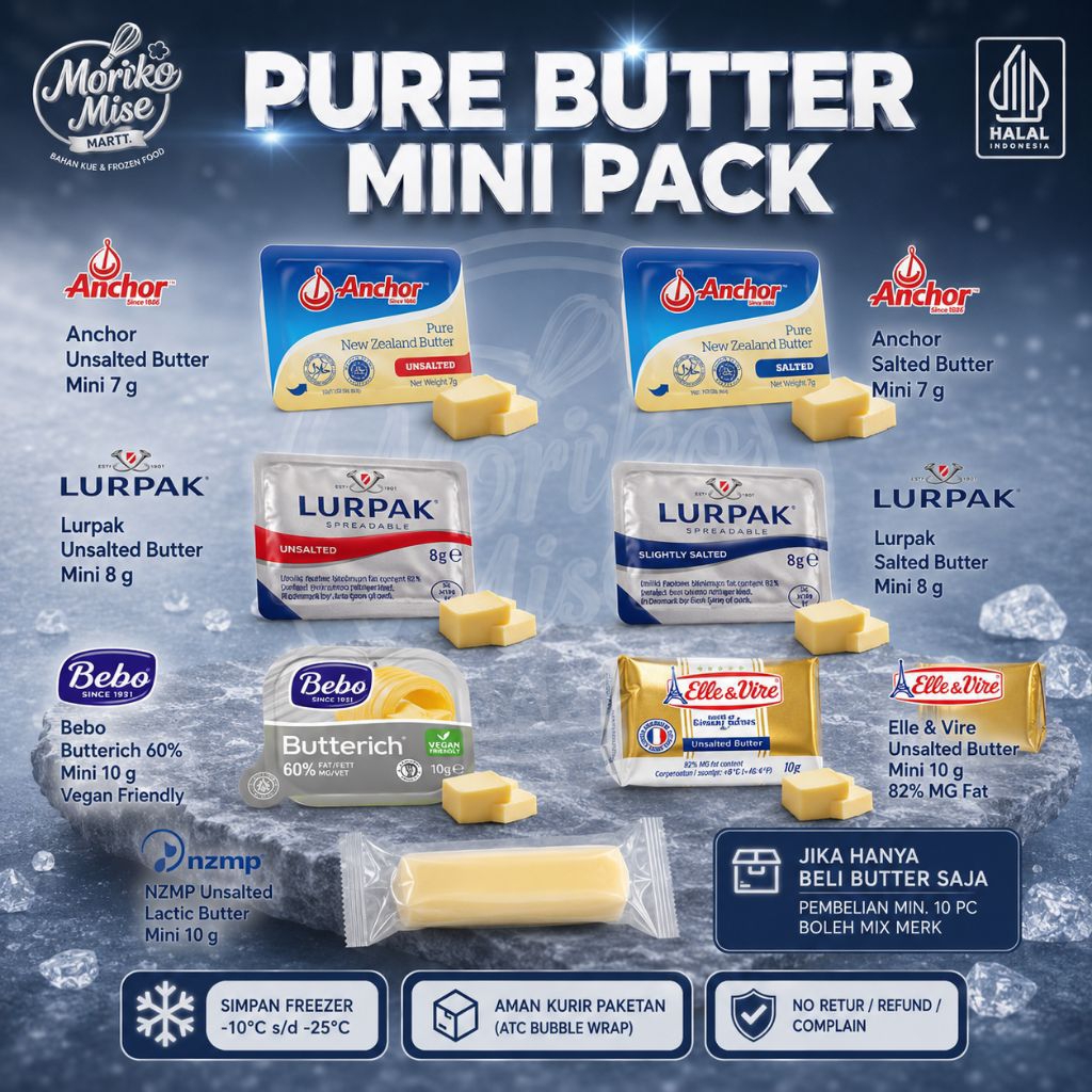[ Mini BUTTER ] Anchor / Lurpak / Elle Vire / NZMP / Bebo Butterich / Royal Krone / Wisjman Pure But