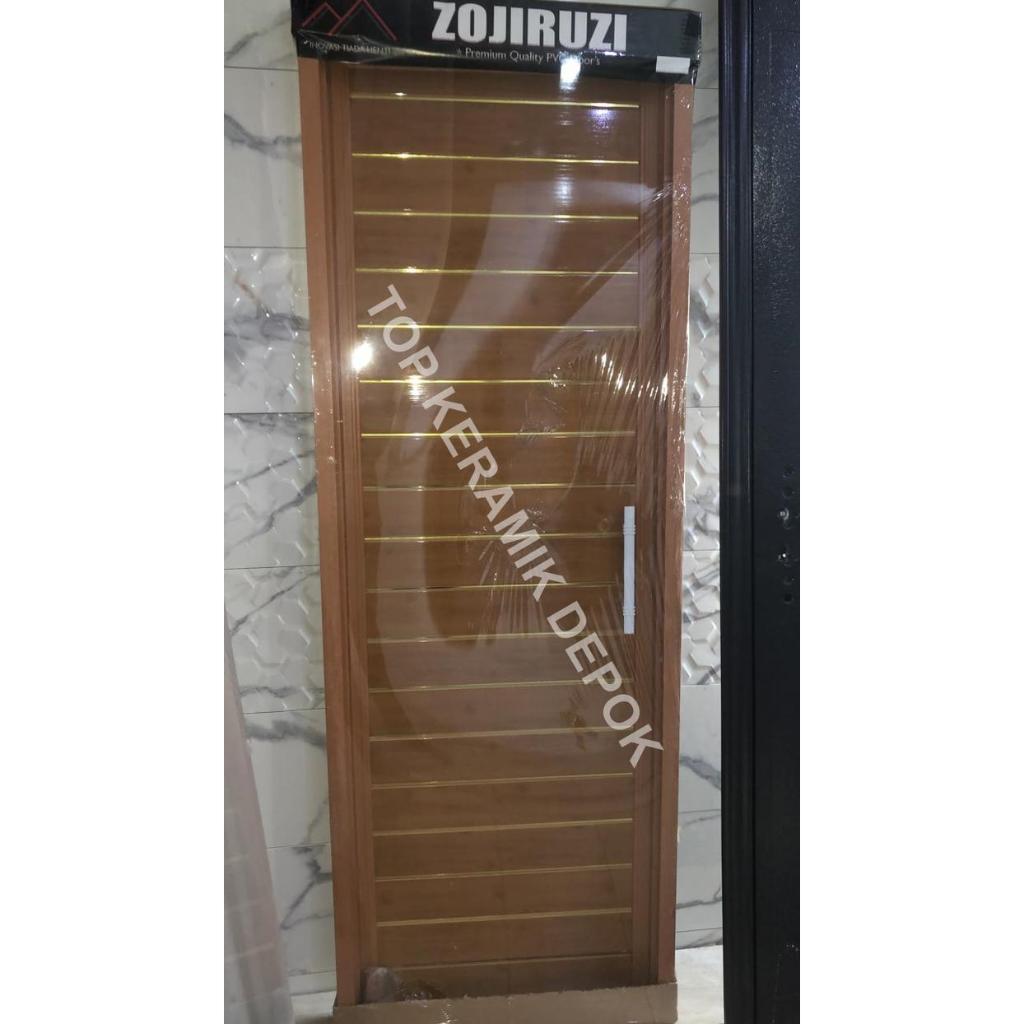 Pintu PVC Zojiruzi Model Plafon Coklat