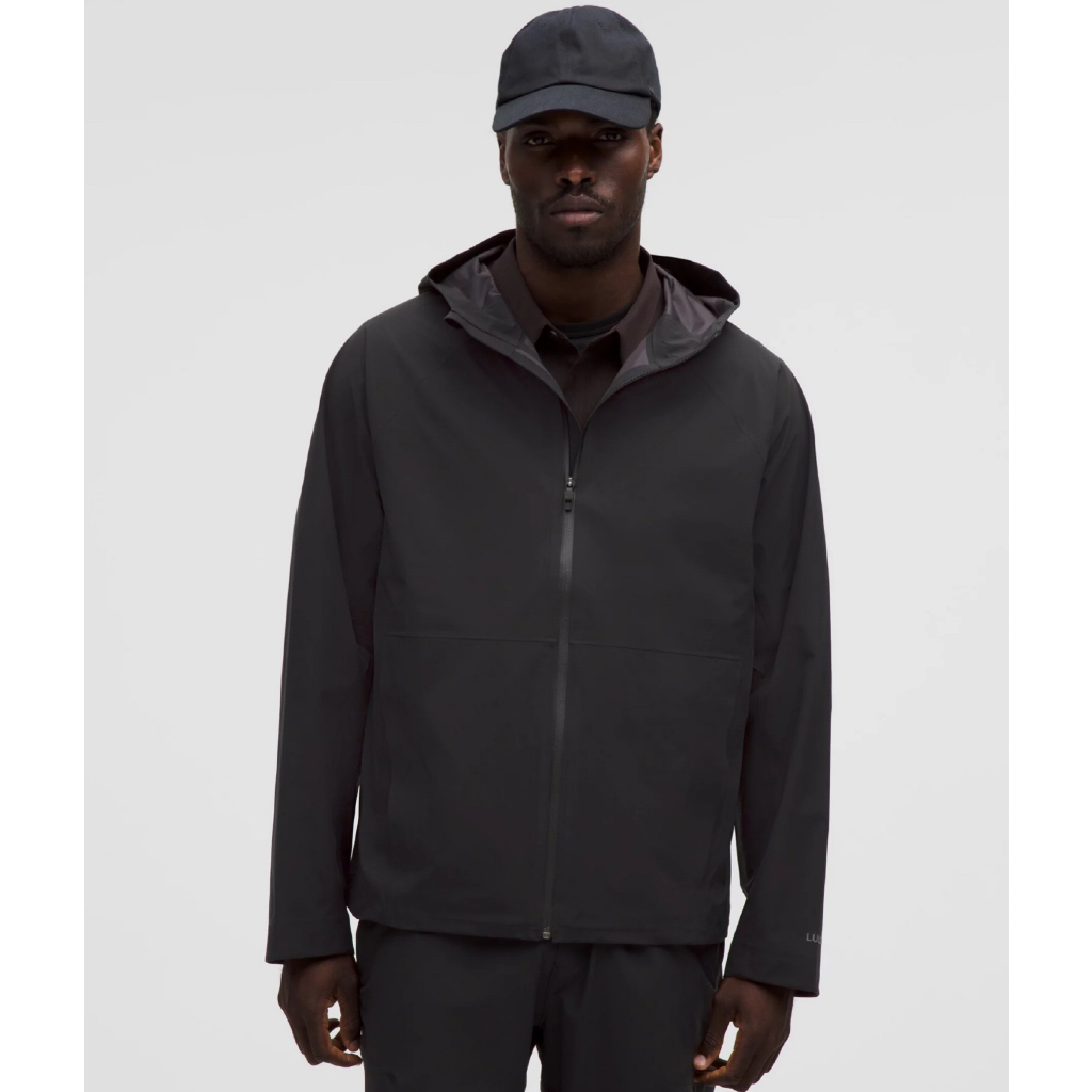 Jaket Waterproof Lululemon Men Stretch Glyde Waterproof Jacket Ultralight Outdoor Black