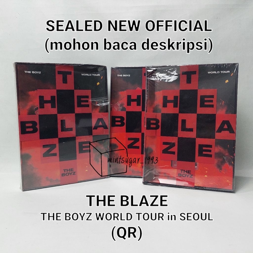 [ OFFICIAL READY SEALED ]  THE BOYZ - THE BOYZ [ THE BLAZE ] WORLD TOUR in SEOUL ( QR ) Kpop Merch A