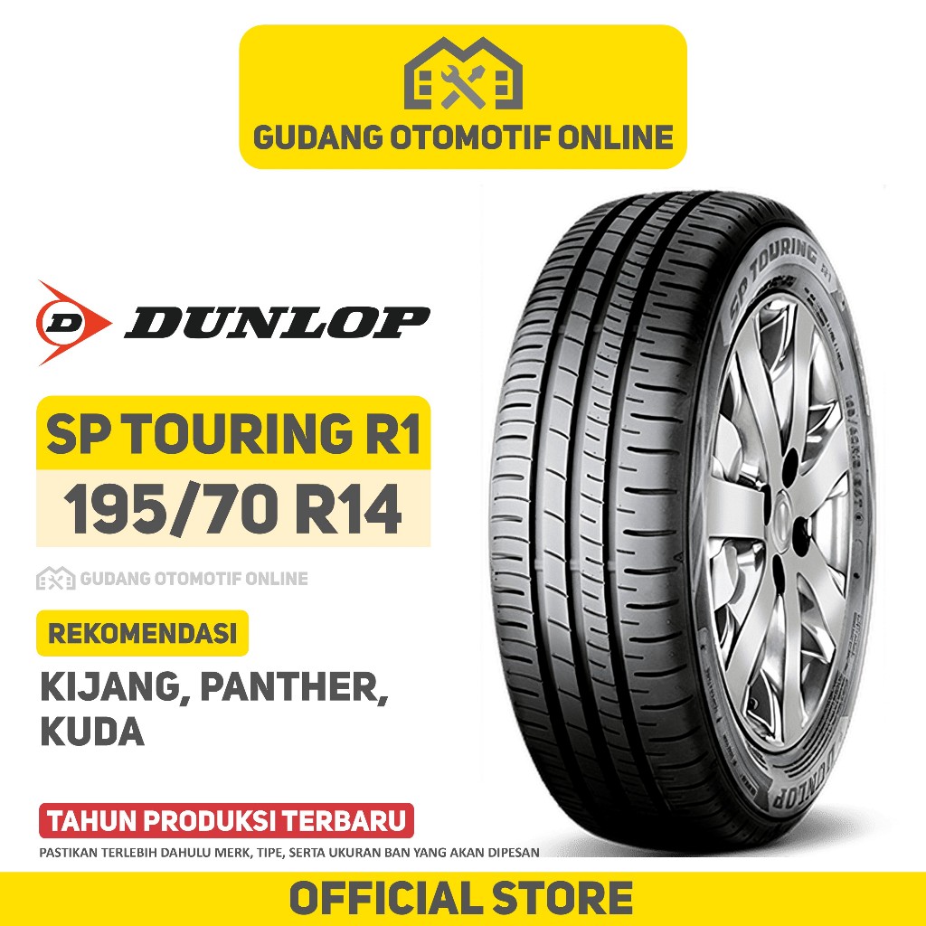 Ban Dunlop SP Touring R1 195/70 R14 Ban Mobil Panther Kijang Kuda