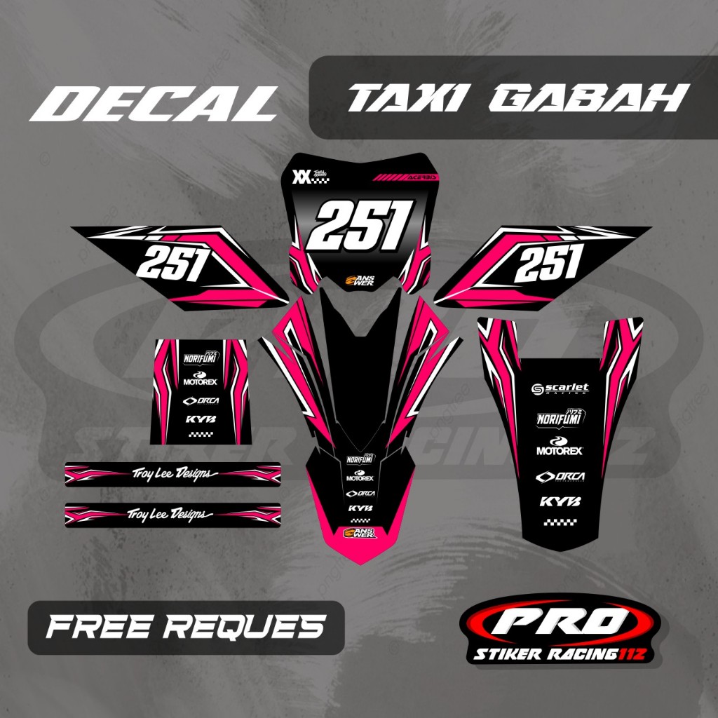 DECAL OJEK GABAH DECAL TAXI GABAH DECAL ANGKUT GABAH FREE CUSTOM