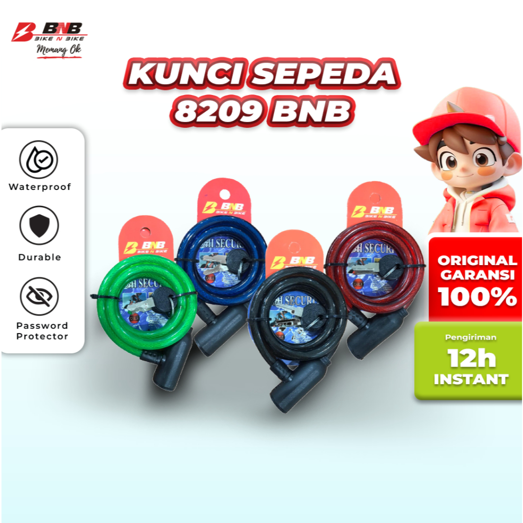 BNB (Bike N Bike) - Kunci Sepeda kode 8209