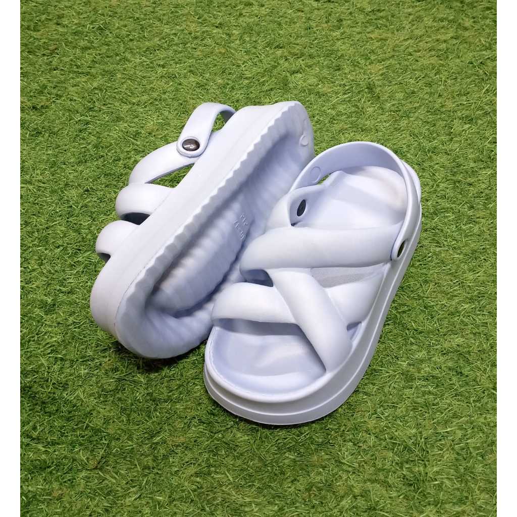 Golfer 212 UK 36-40 | Sandal Baim Modelan Tali Silang | Sandal Wedges Berbahan Karet | Sandal Wanita