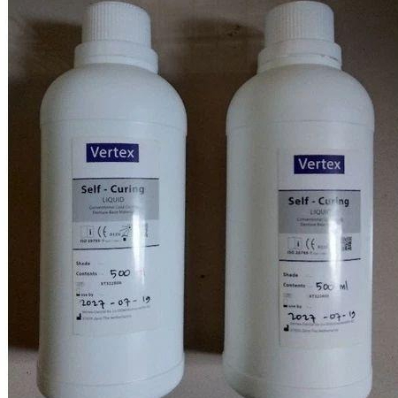 Liquid Vertex Self Curing dan Hot Curing / Dental Liquid otomatis Vertex Original