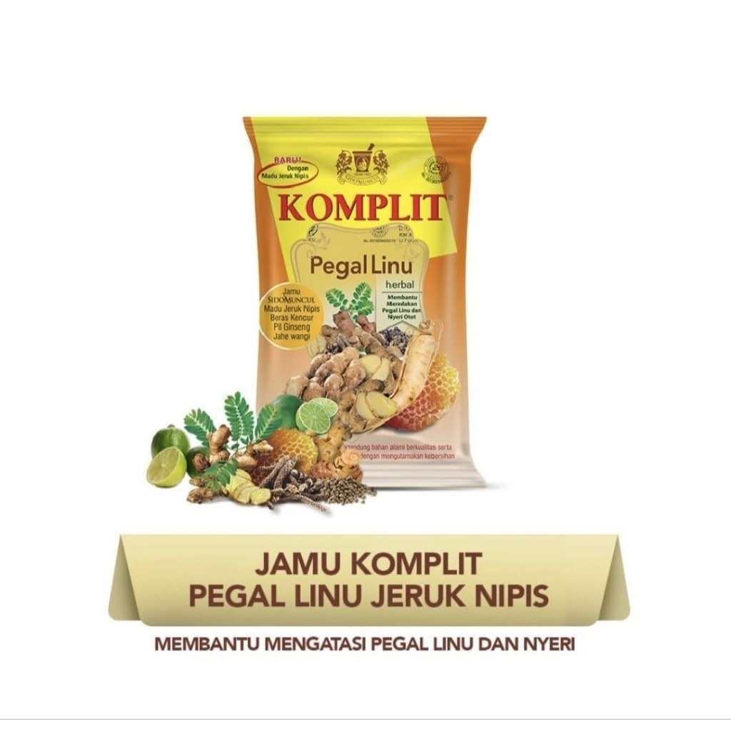 jamu komplit pegal linu sidomuncul dengan madu dan jeruk nipis