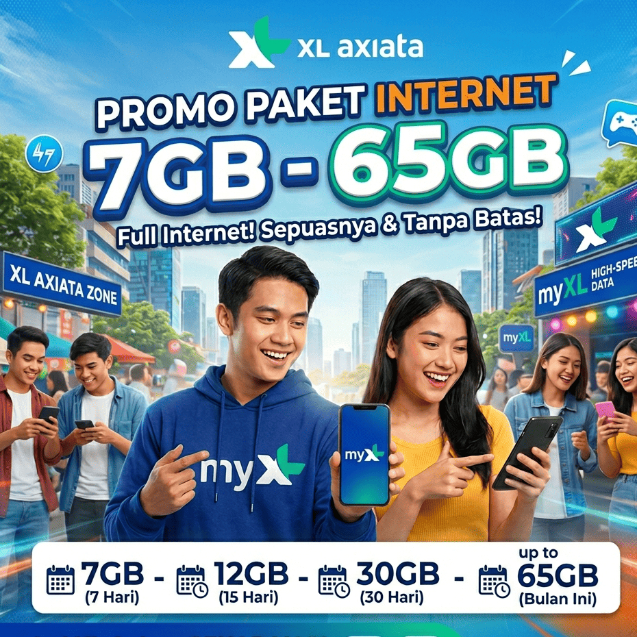 [PROMO] Paket Data XL Akrab & Unlimited 30 Hari - Harga Grosir, Stok Selalu Ready
