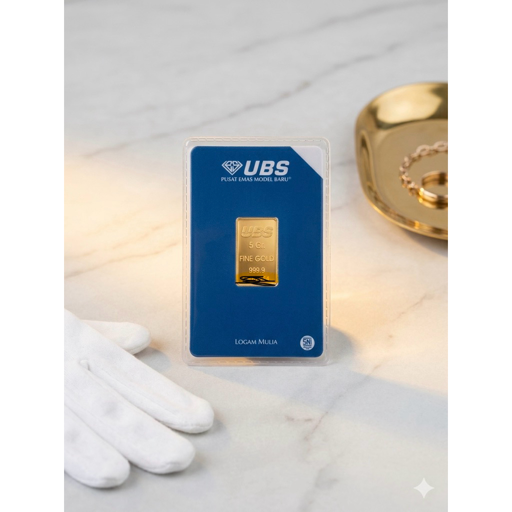 Emas Batangan UBS 5 Gram Murni 24 Karat