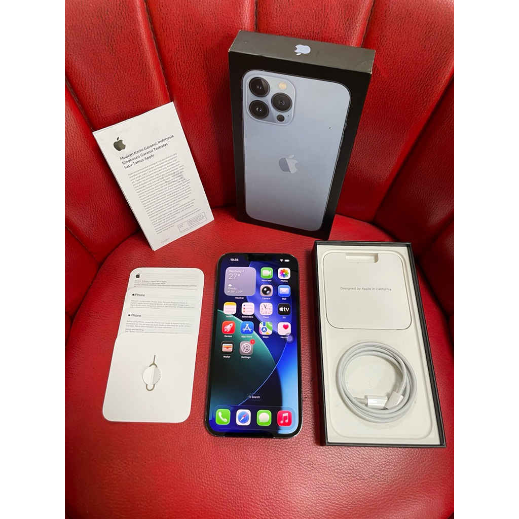 iPhone 13 Pro Max 1Tb Sierra Blue Ex iBox Fullset ORI Bukan 512gb 256gb