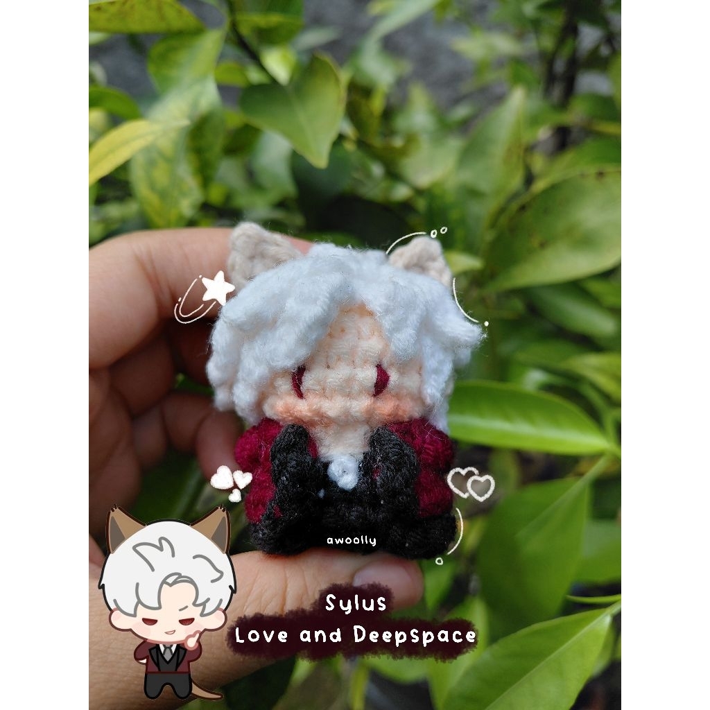 Gantungan Kunci Sylus Love and Deepspace Crochet Sylus keychain LDS Keychain