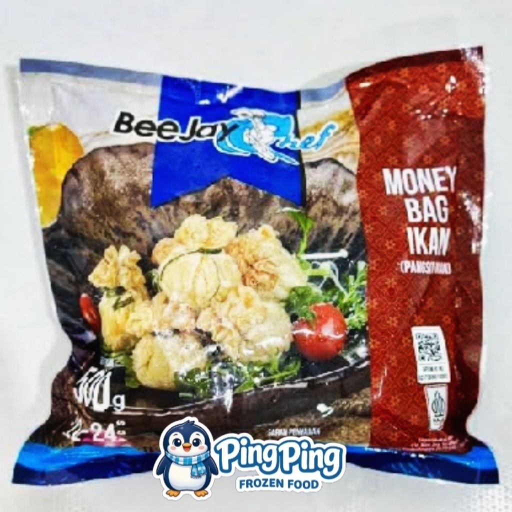 BEEJAY CHEF Money Bag Ikan 500gr Bee jay Fish Dumpling Pangsit Daging Ikan Olahan Frozen Food Suraba