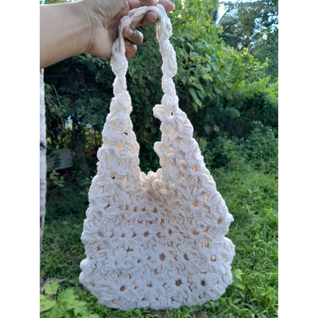 TAS RAJUT | TAS RAJUT BUNGA