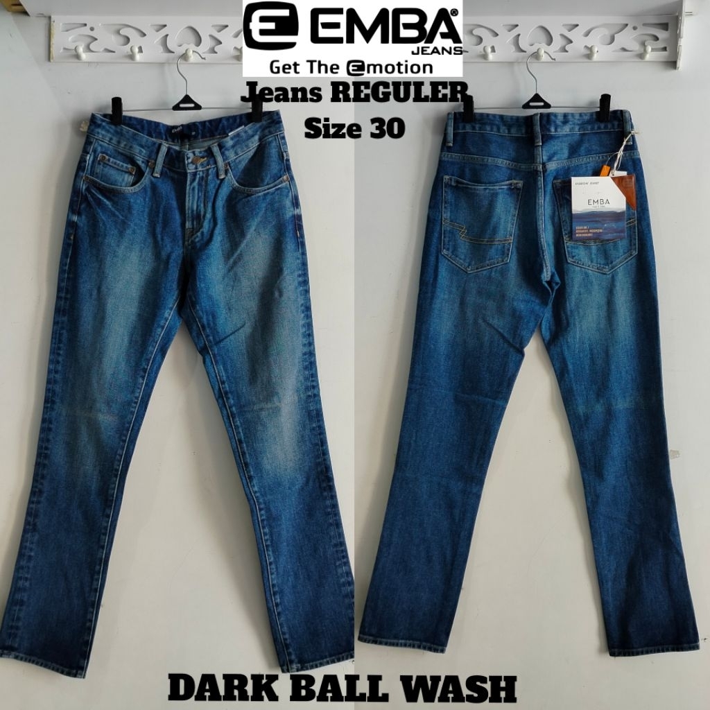 CELANA EMBA CALANA PANJANG PRIA JEANS & KATUN ORI SIZE 30