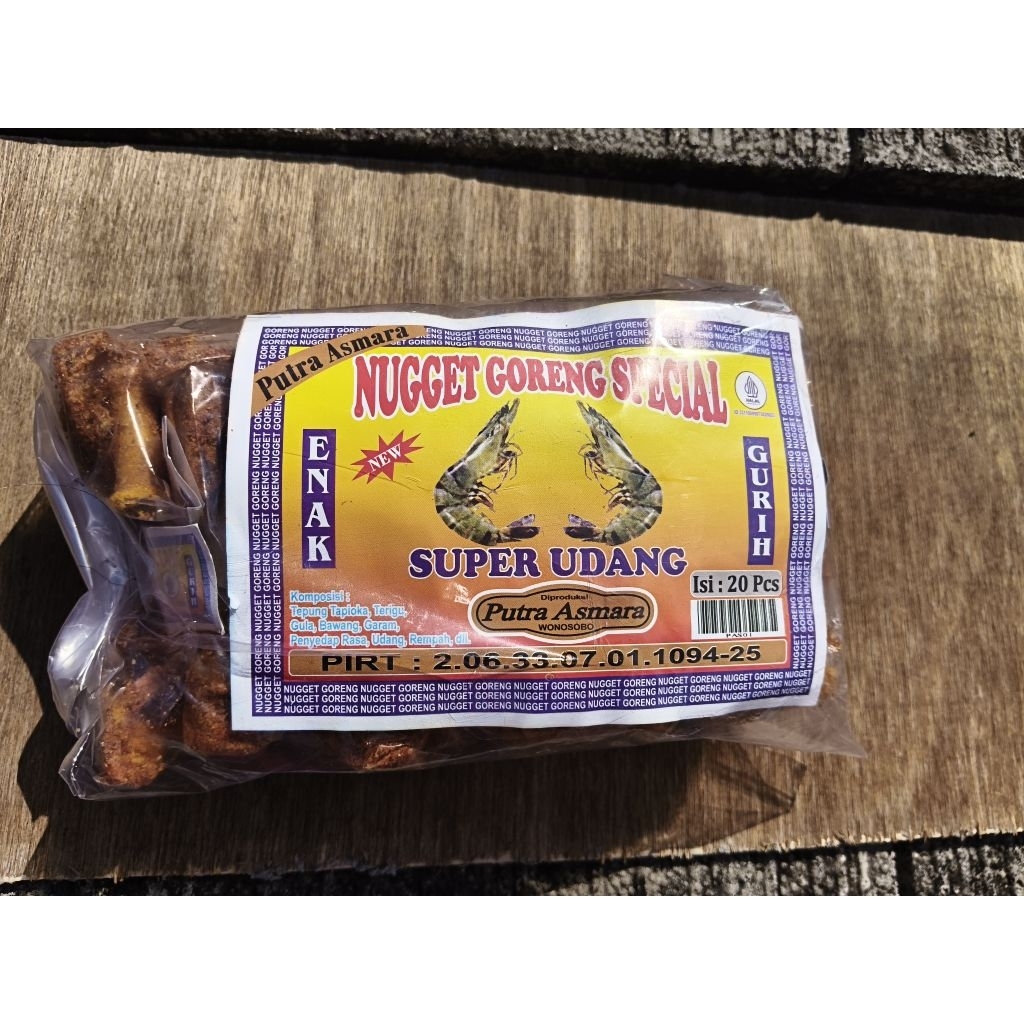 Nugget Goreng Spesial Super udang  Putra Asmara 1pack isi 20pcs