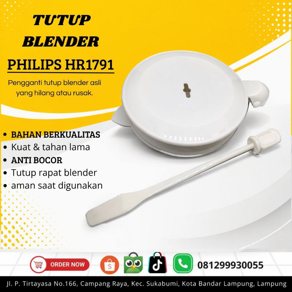 tutup gelas blender Philips HR 1791