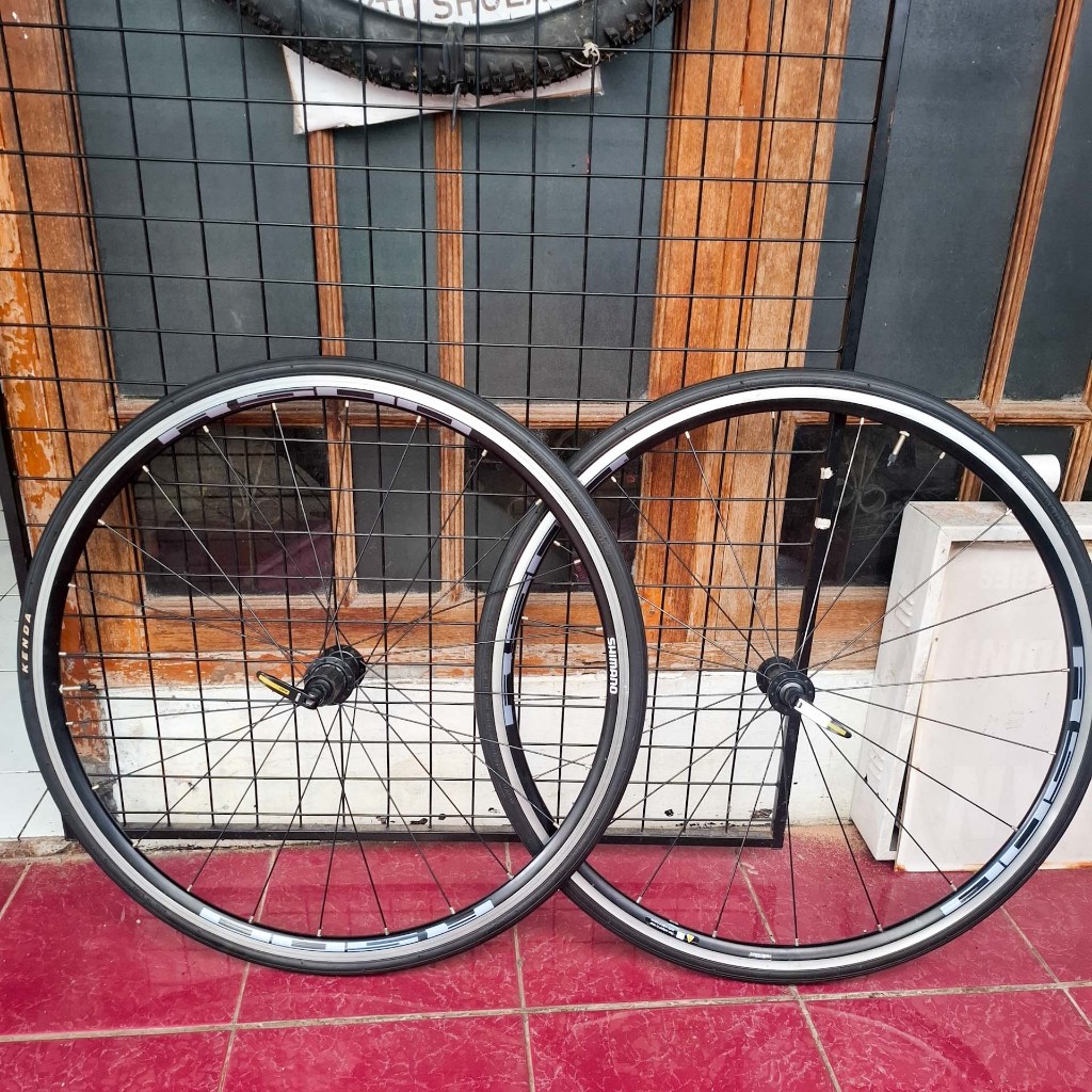Wheelset Shimano R500 Roadbike Hybrid 700c QR Mavic