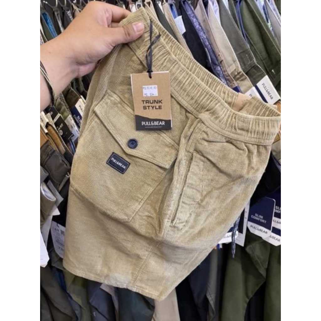 celana pendek pria boarshort corduroy jumbo