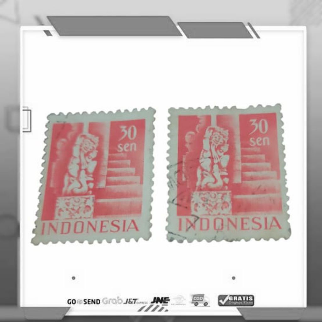 Prangko Republik Indonesia Serikat RIS Seri Candi 30 Sen Used