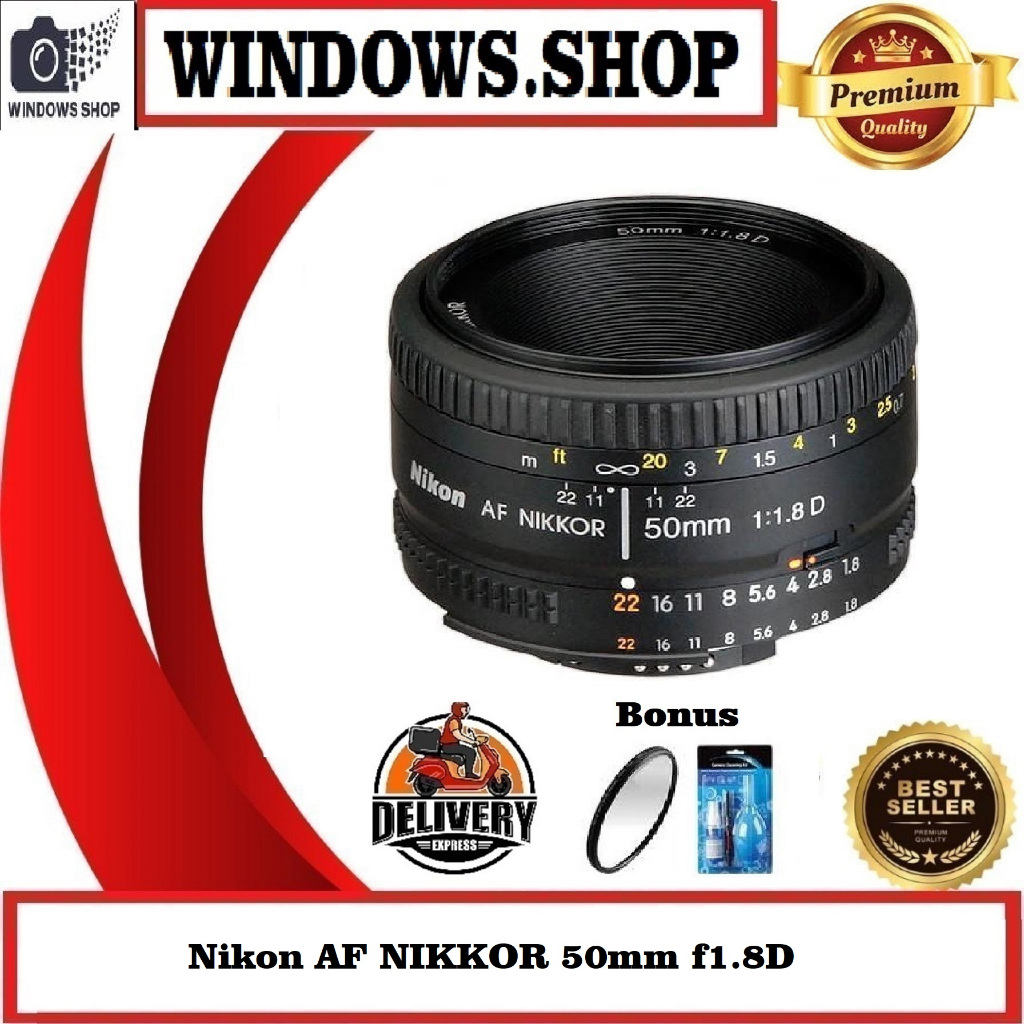 Nikon AF NIKKOR 50mm f1.8D - Lensa Nikon 50mm F1.8 D