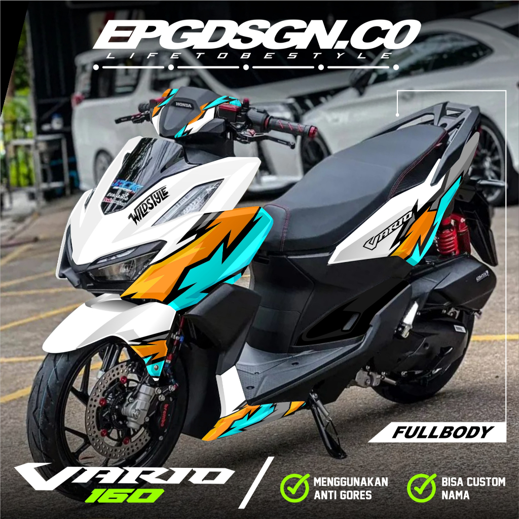 Decal Stiker Vario 160 New 2022 2023 2024 Fullbody Dekal Sticker Motor Honda Vario 160 New ABS CBS M