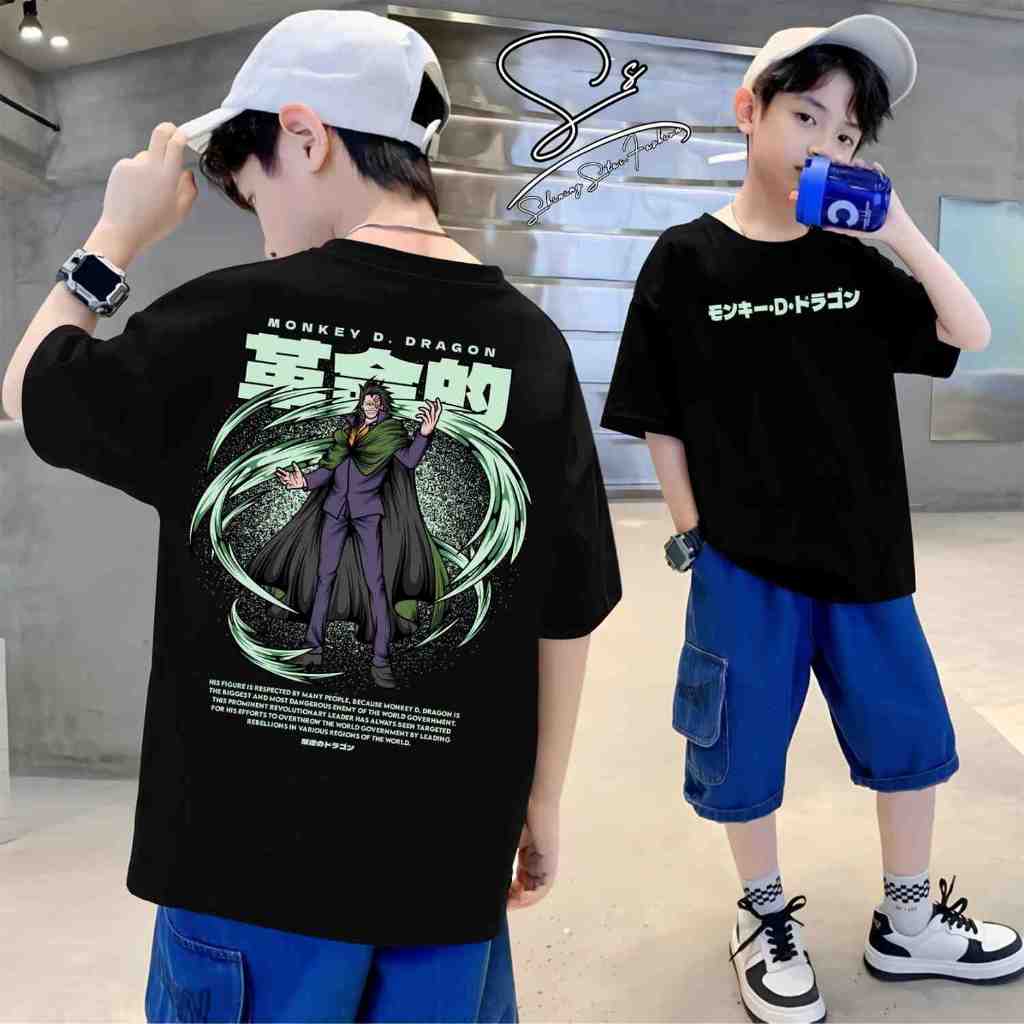 MONKEY D. DRAGON - KAOS ANAK MOTIF ANIME ONE PIECE OP KARAKTER MONKEY D. DRAGON REVOLUSIONER EDISI G