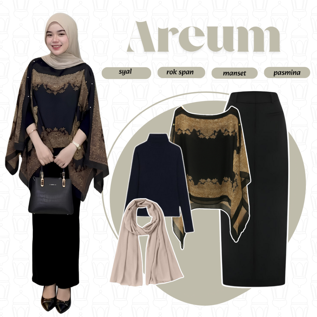 Feemora - OOTD Hijab Kekinian | (syal,rok span,manset,pasmina) | Setelan Outfit Remaja Stylish || FE