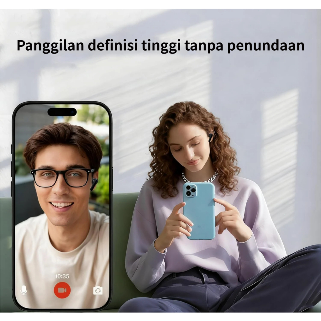 BEST DEALS Earbud Nirkabel JBL PHANTOM TWS Asli Earphone Bluetooth untuk Gaming Headset Peredam