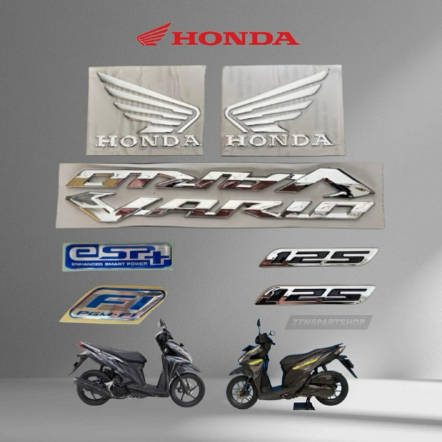 Emblem Honda Vario 125 Timbul 3D, Vario KZR