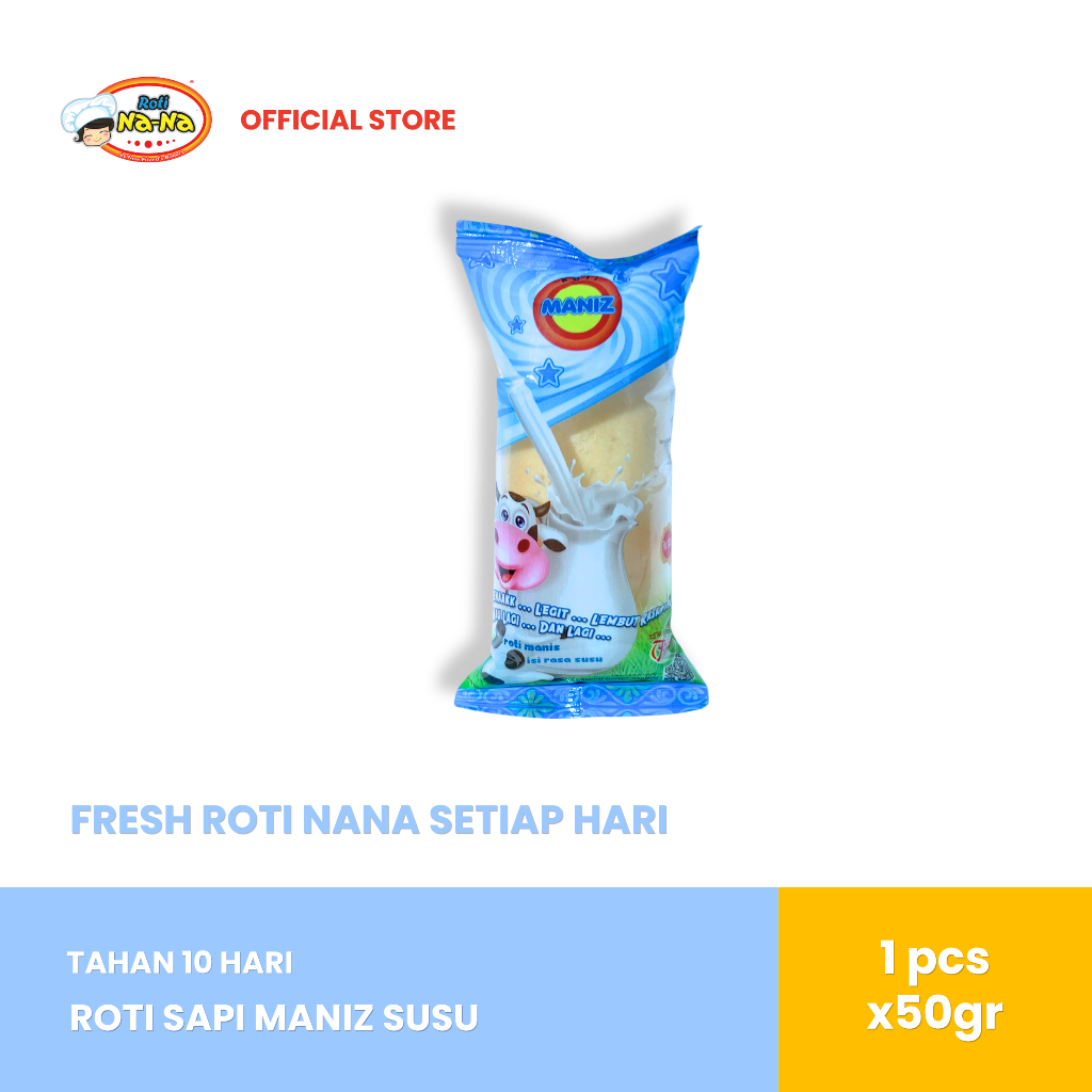 ROTI NANA FRIEND’S BAKERY Sapi Maniz Rasa Susu Original (5pcs)