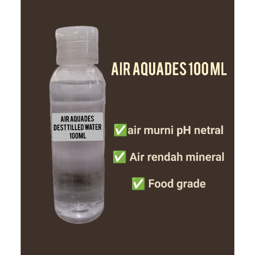aquades, Desttilled water 100ml