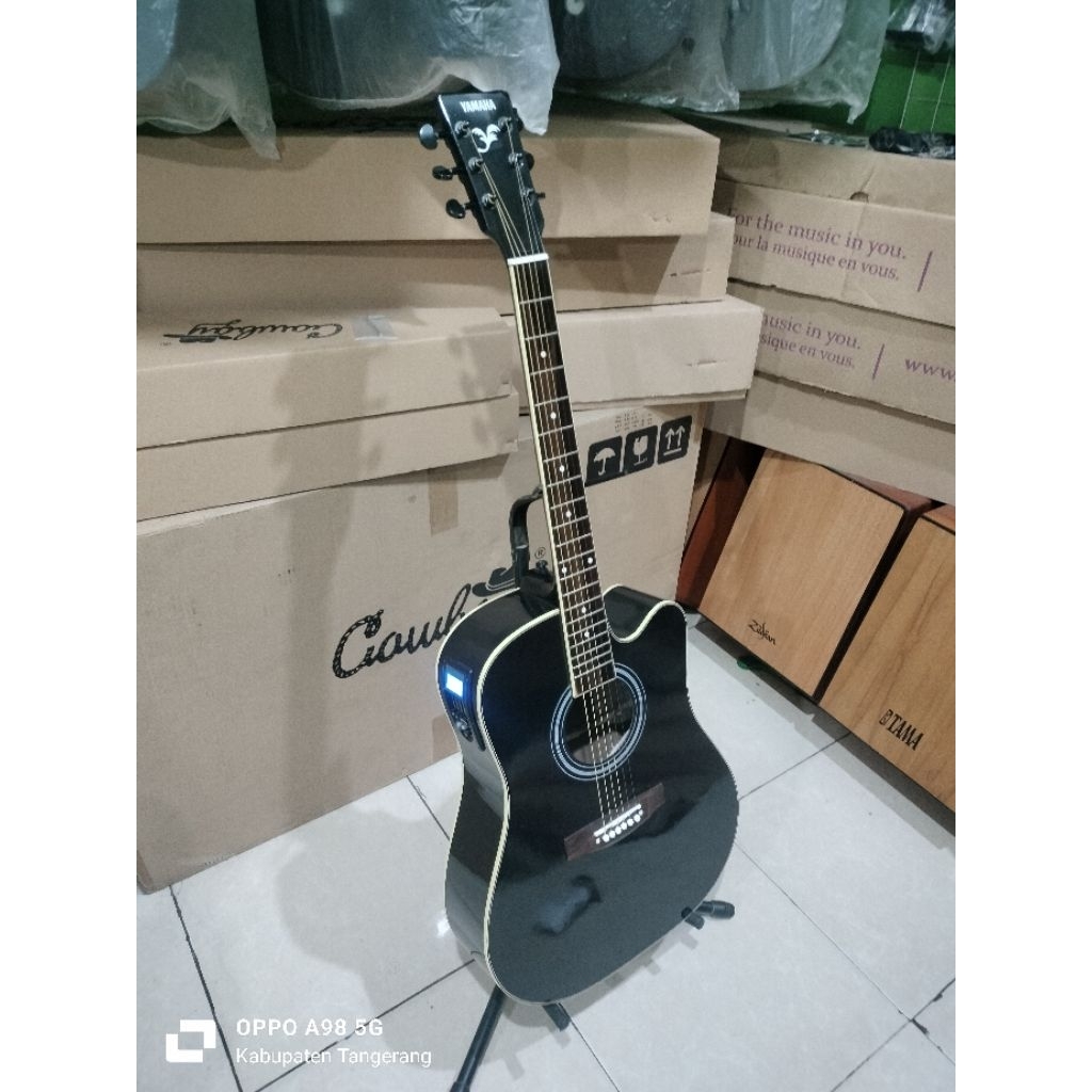 gitar akustik elektrik led custom premium