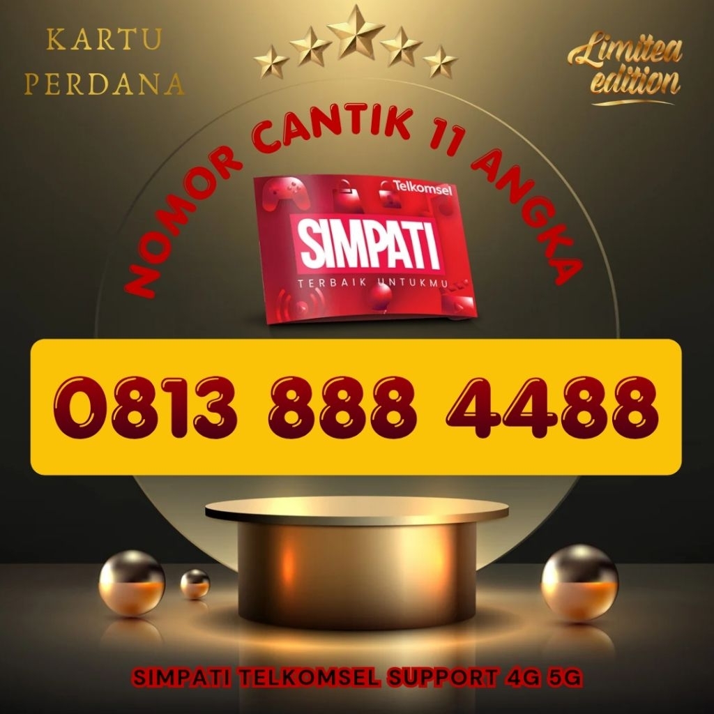 NEW Simpati Nomor Cantik Simpati 11digit 11angka 4G 5G Telkomsel Simpati 3G 4G 5G Kartu Perdana Telk