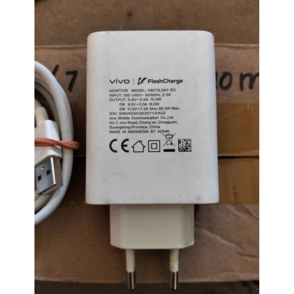 charger copotan Vivo 80 watt ORI copotan hp