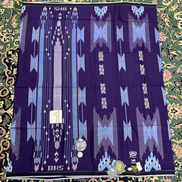 SARUNG BHS MASTERPIECE GOLD SGA 1 VIOLET SEDANG SONGKET GUNUNG AGUNG