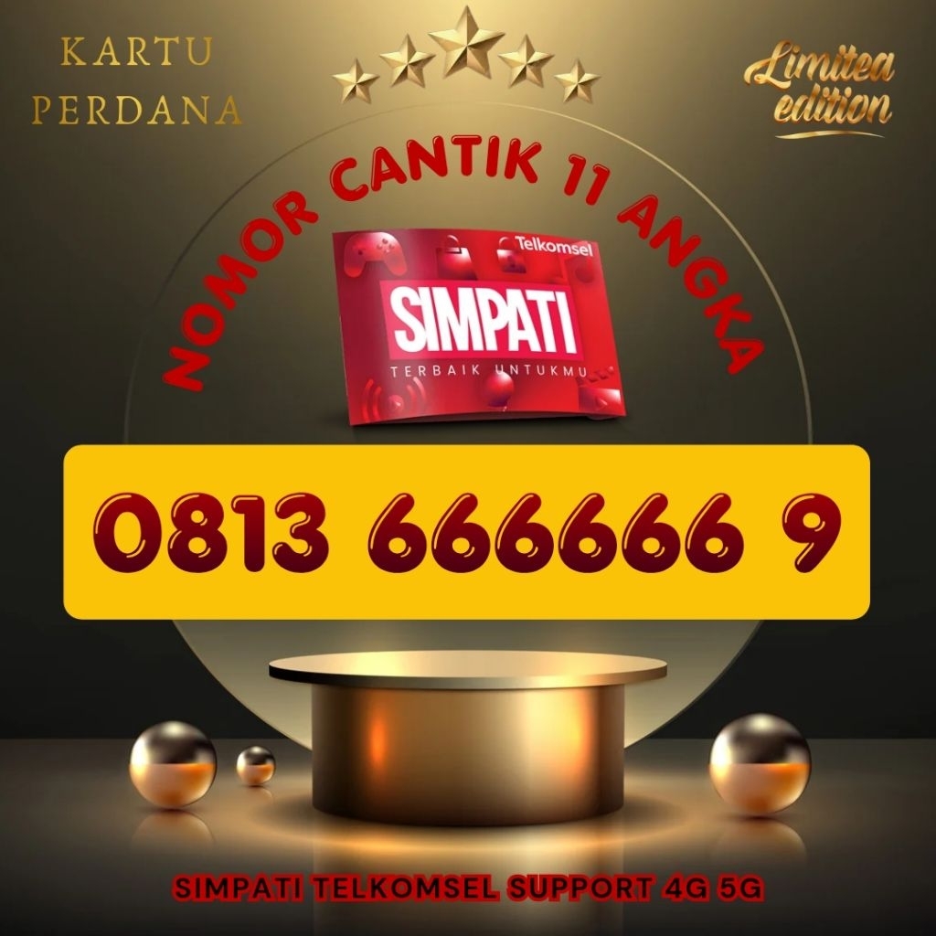 NEW Simpati Nomor Cantik Simpati 11digit 11angka 4G 5G Telkomsel Simpati 3G 4G 5G Kartu Perdana Telk