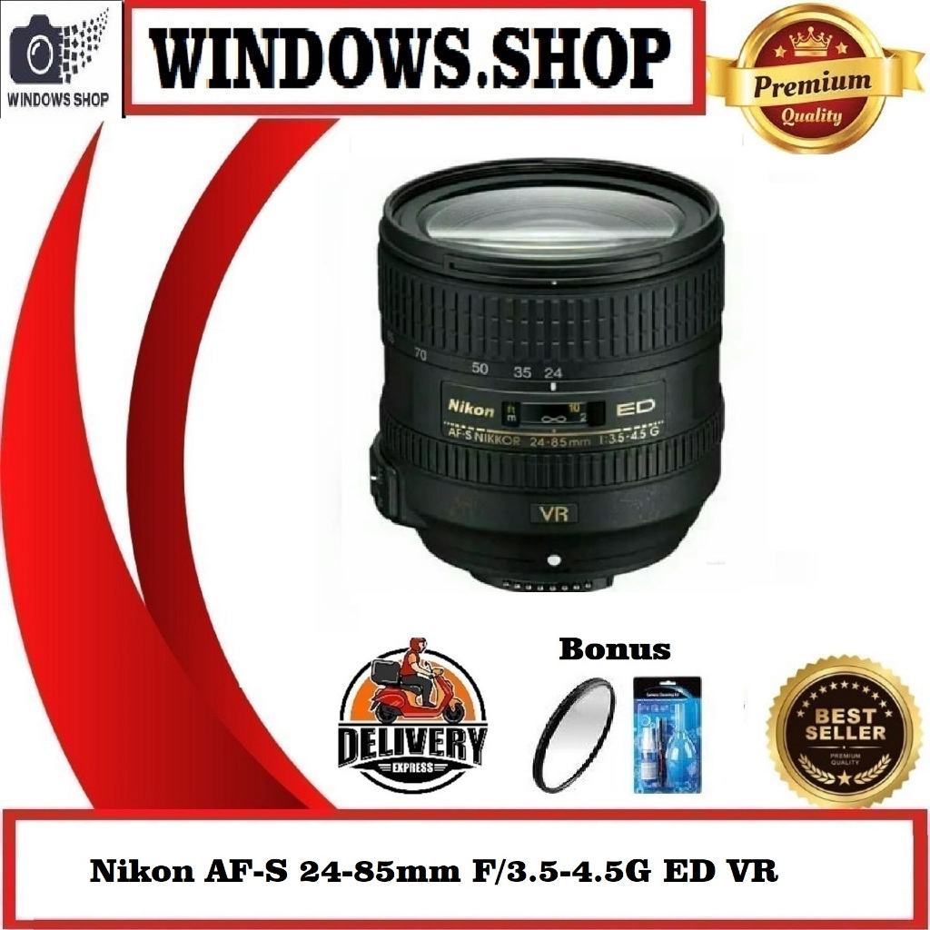 NIKON 24-85mm F/3.5-4.5G ED VR AF-S Nikkor Lens