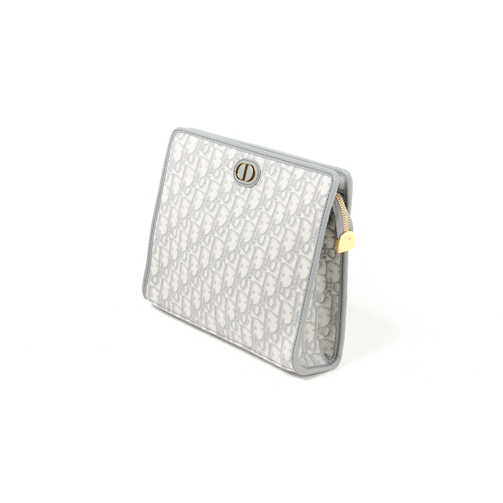 Tas CD MONTAIGNE 30 DEA OBLIQUE GREY TRIANGLE CLUTCH 100% ORIGINAL
