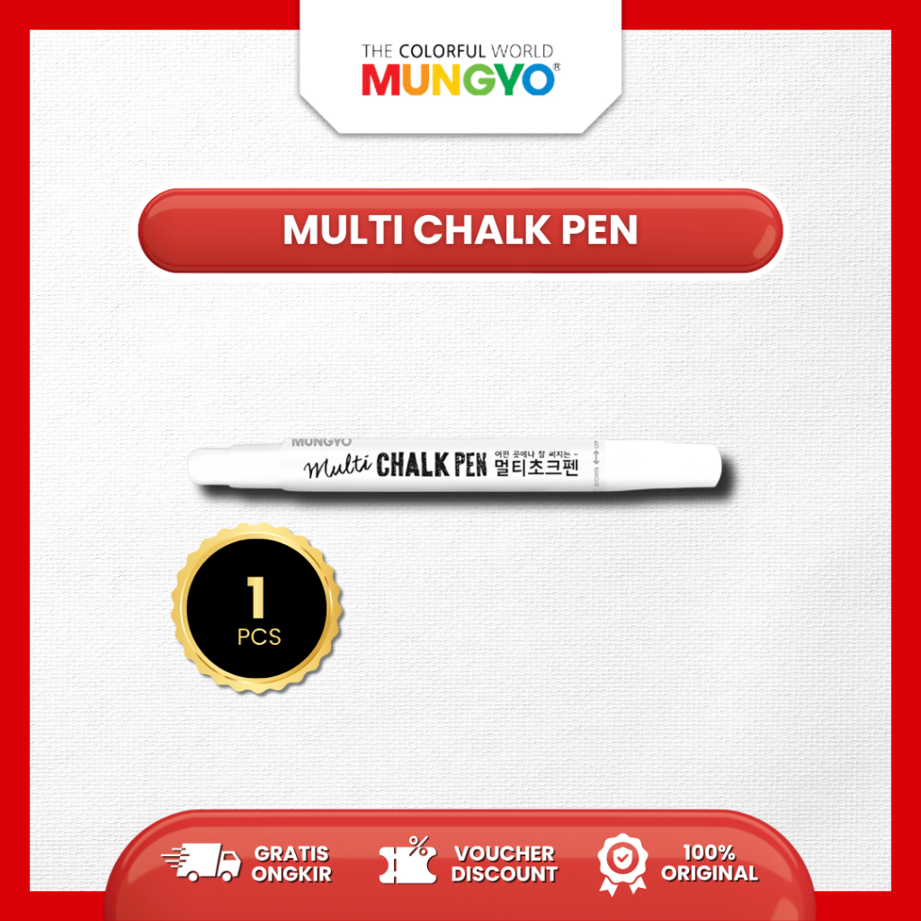 Mungyo Official - Multi Chalk Pen White - Spidol putih cerah - Spidol putih keramik - Spidol putih  